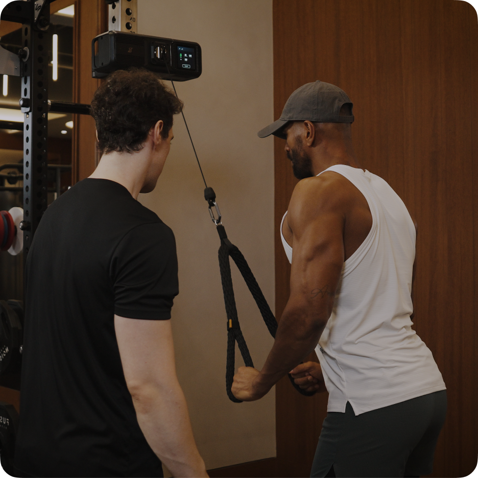 Athlete doing speed training with Gym Nano